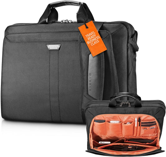 EVERKI Lunar Large Laptop Briefcase for Men & Women, Black - 19 Liters
