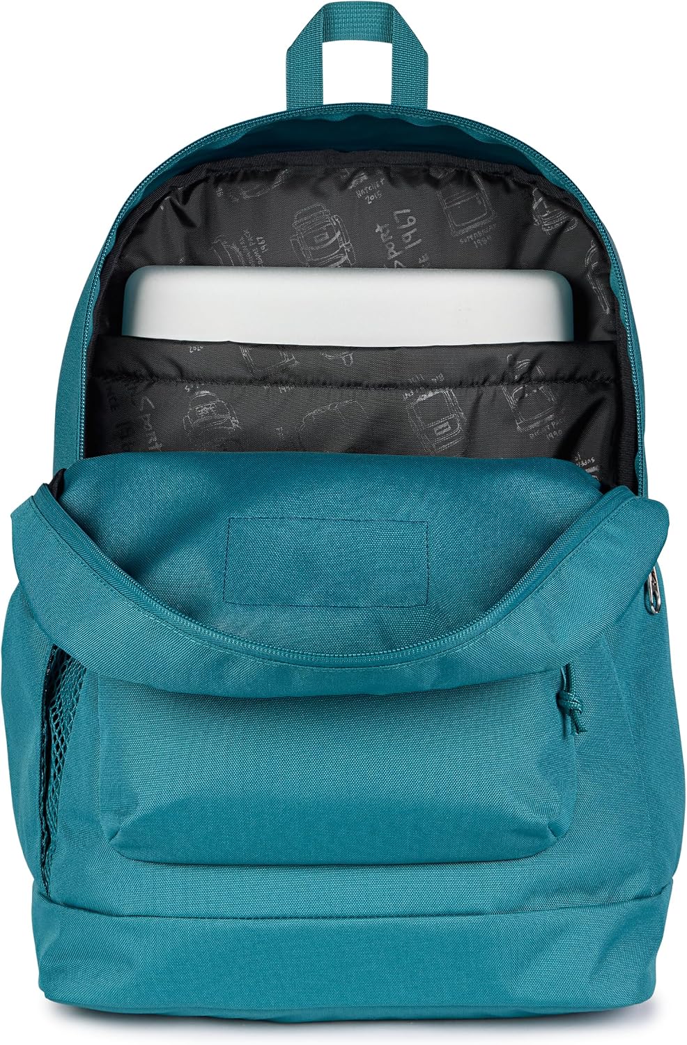 JanSport 26L Cross Town Plus Backpack, Emerald Pool