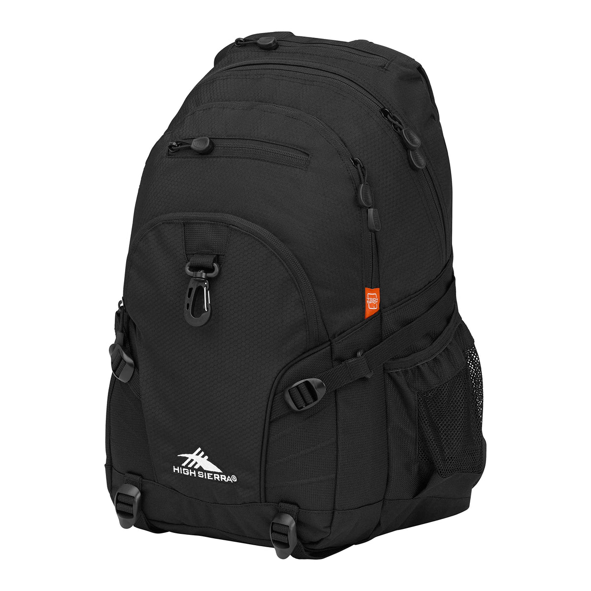 High Sierra Loop Backpack, Travel, or Work Bookbag with tablet sleeve, One Size, Graffiti/Black/Ash