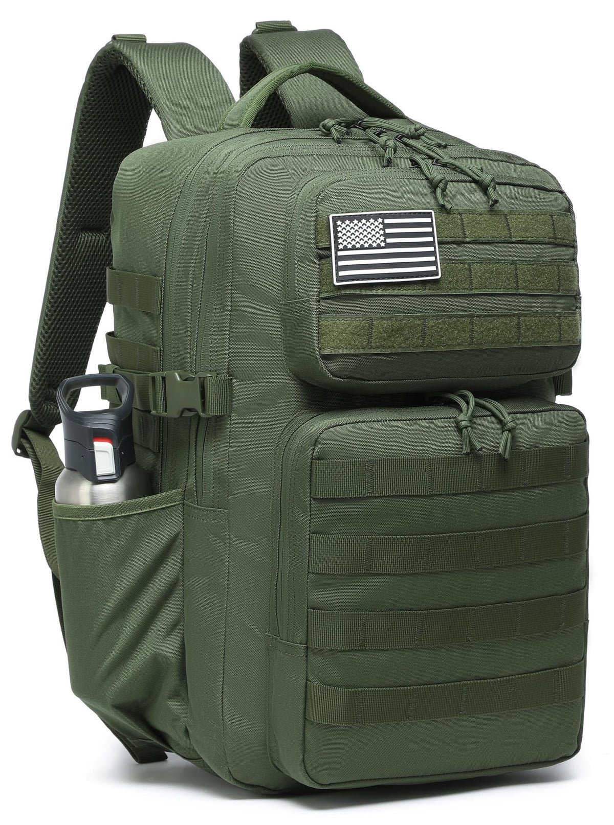 Wotony Military Tactical Backpack for Men Waterproof Daypack 3 Day Assault Pack Molle Bag with Water Bottle Holder