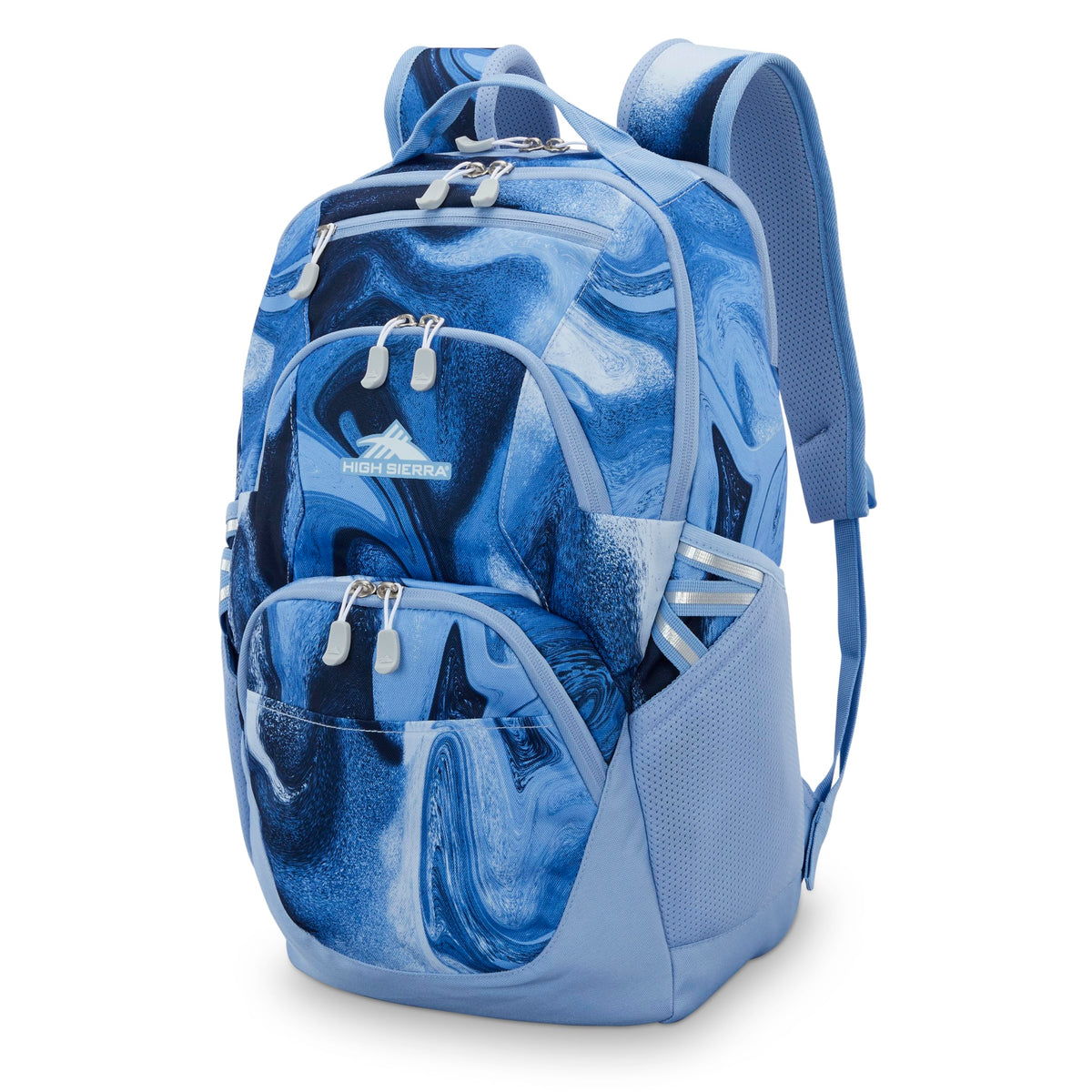 High Sierra Swoop SG Backpack, Travel or Work Laptop Bookbag with Drop Protection Pocket, and Tablet Sleeve, One Size, Mercury
