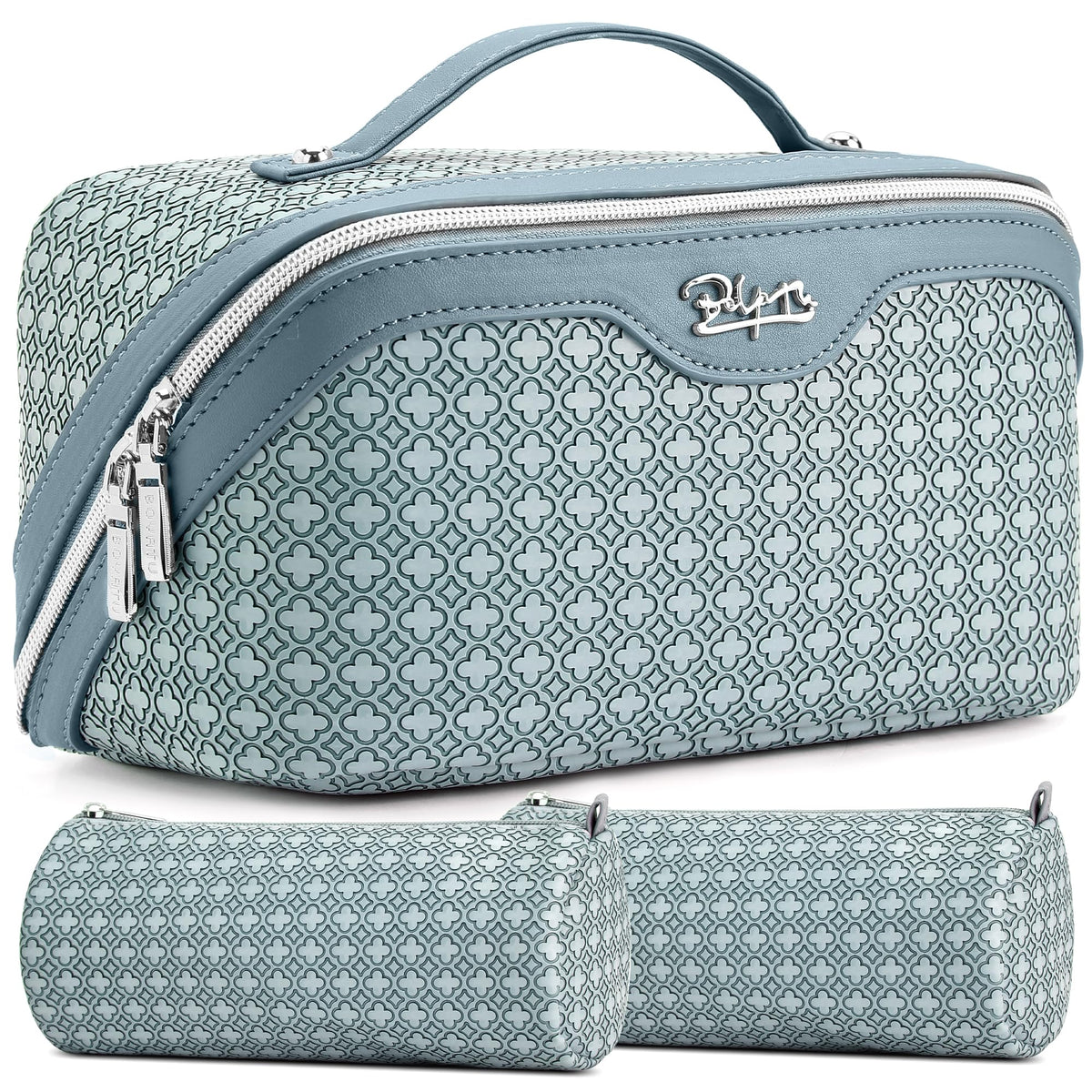 BOYATU Travel Makeup Bag Cosmetic Bags for Women: 3 Pcs Set Make up Bag