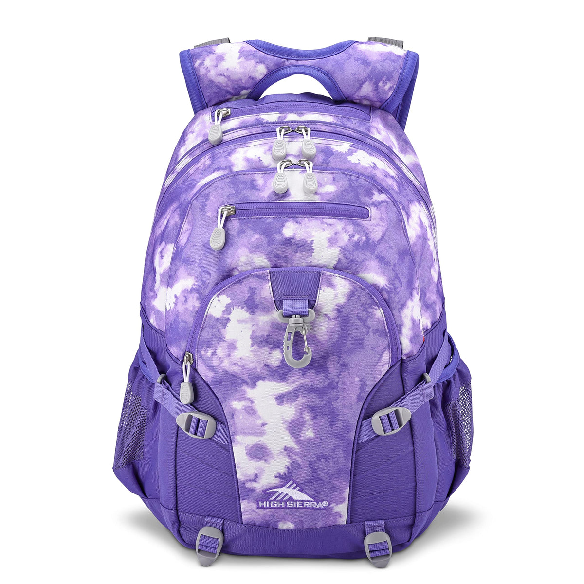 High Sierra Loop Backpack, Travel, or Work Bookbag with tablet sleeve, One Size, Graffiti/Black/Ash