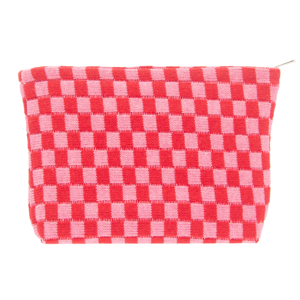 Checkered Makeup Bag for Purse, Small Travel Cosmetic Pouch,Blue,6 Pack