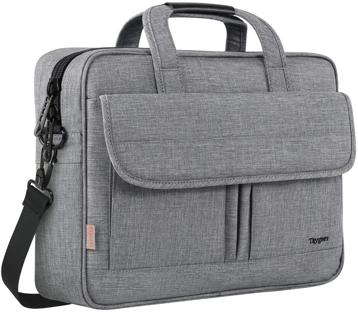 Taygeer Laptop Bag 15.6 Inch, Business Briefcase Gifts for Men Women, Black