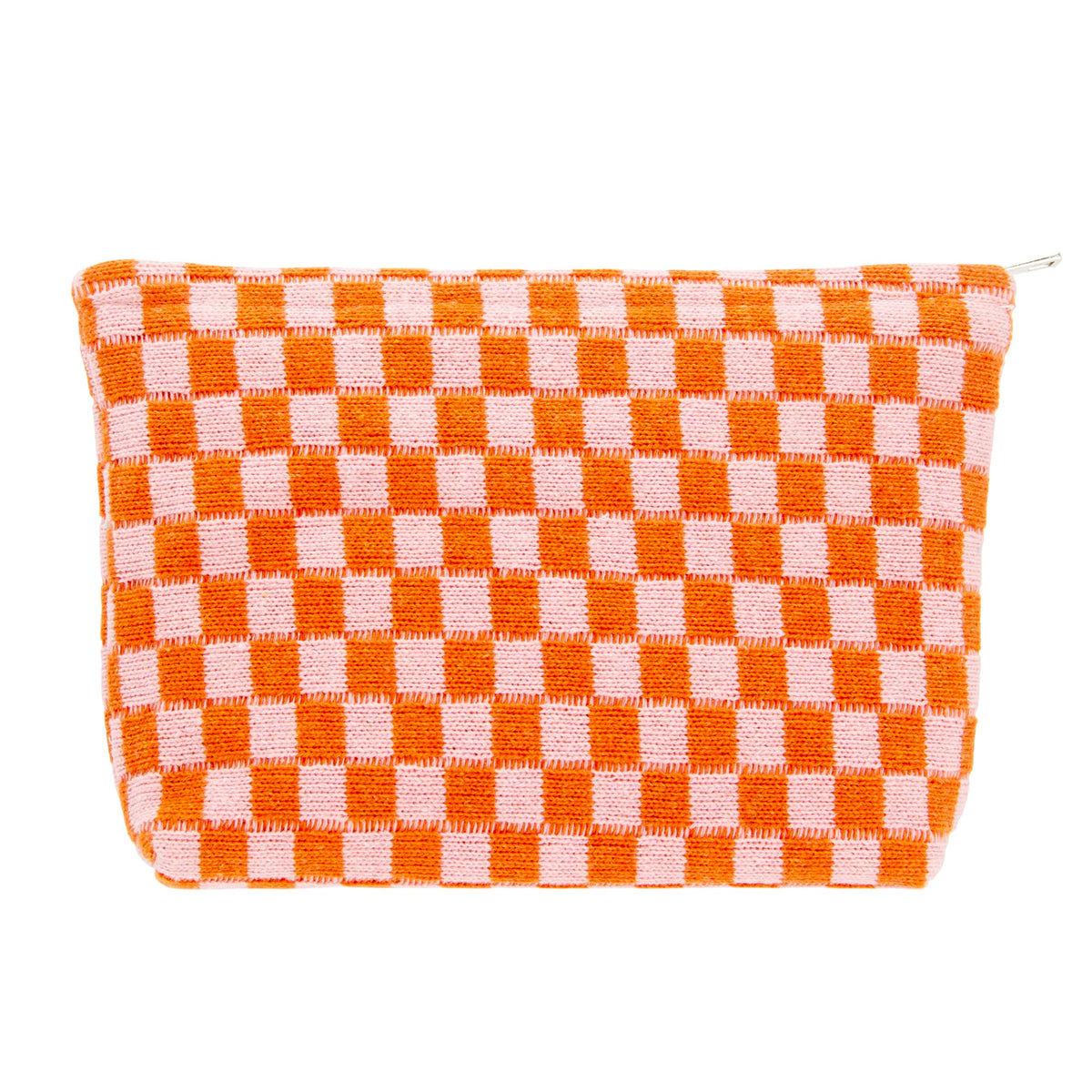 Checkered Makeup Bag for Purse, Small Travel Cosmetic Pouch,Blue,6 Pack
