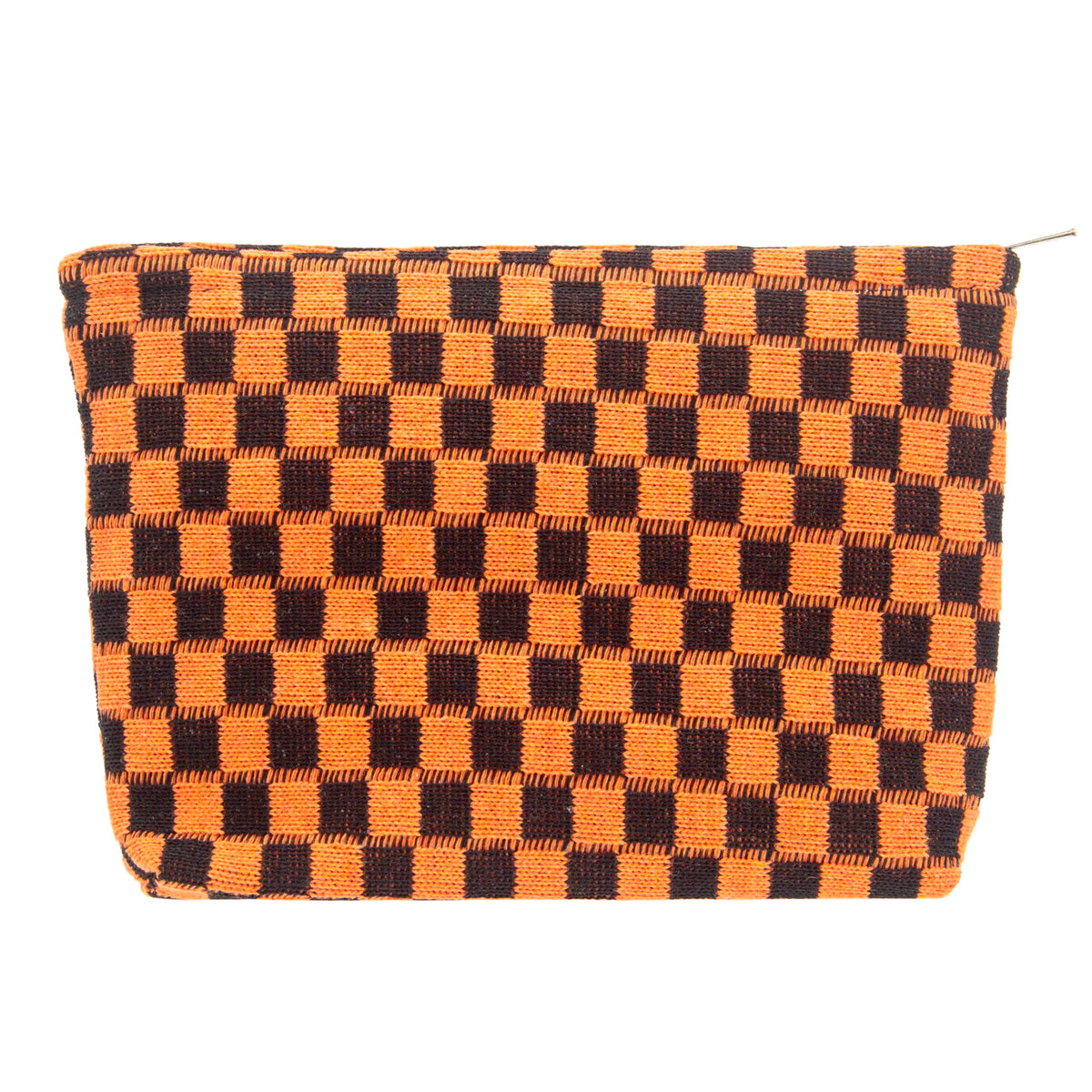 Checkered Makeup Bag for Purse, Small Travel Cosmetic Pouch,Blue,6 Pack