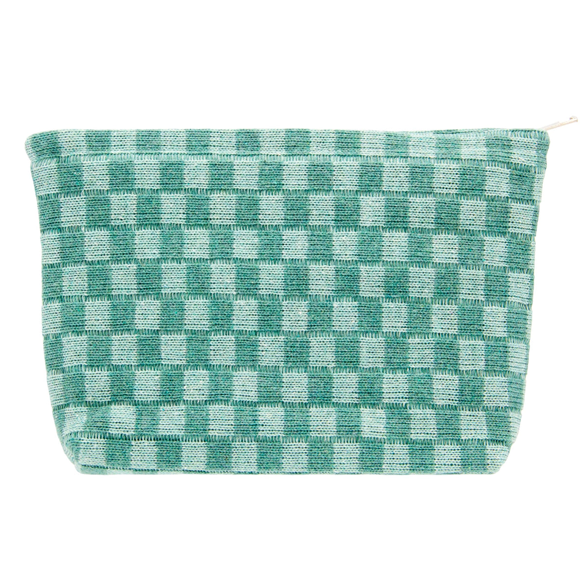 Checkered Makeup Bag for Purse, Small Travel Cosmetic Pouch,Blue,6 Pack