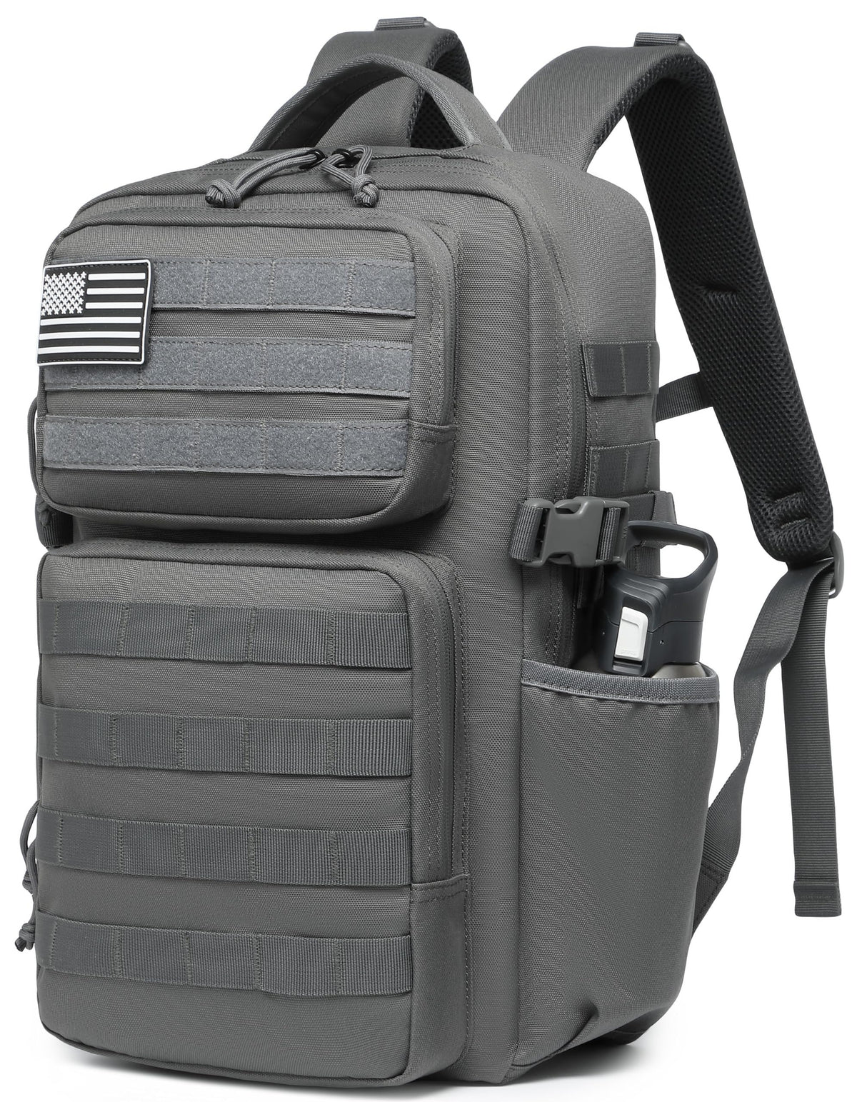 Wotony Military Tactical Backpack for Men Waterproof Daypack 3 Day Assault Pack Molle Bag with Water Bottle Holder