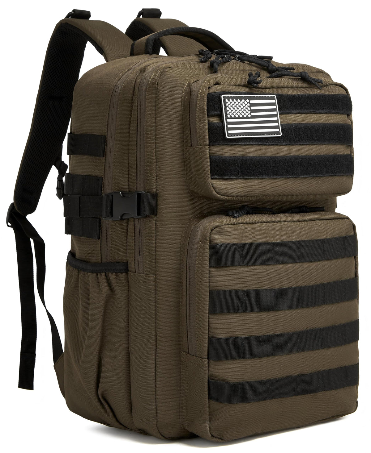 Wotony Military Tactical Backpack for Men Waterproof Daypack 3 Day Assault Pack Molle Bag with Water Bottle Holder
