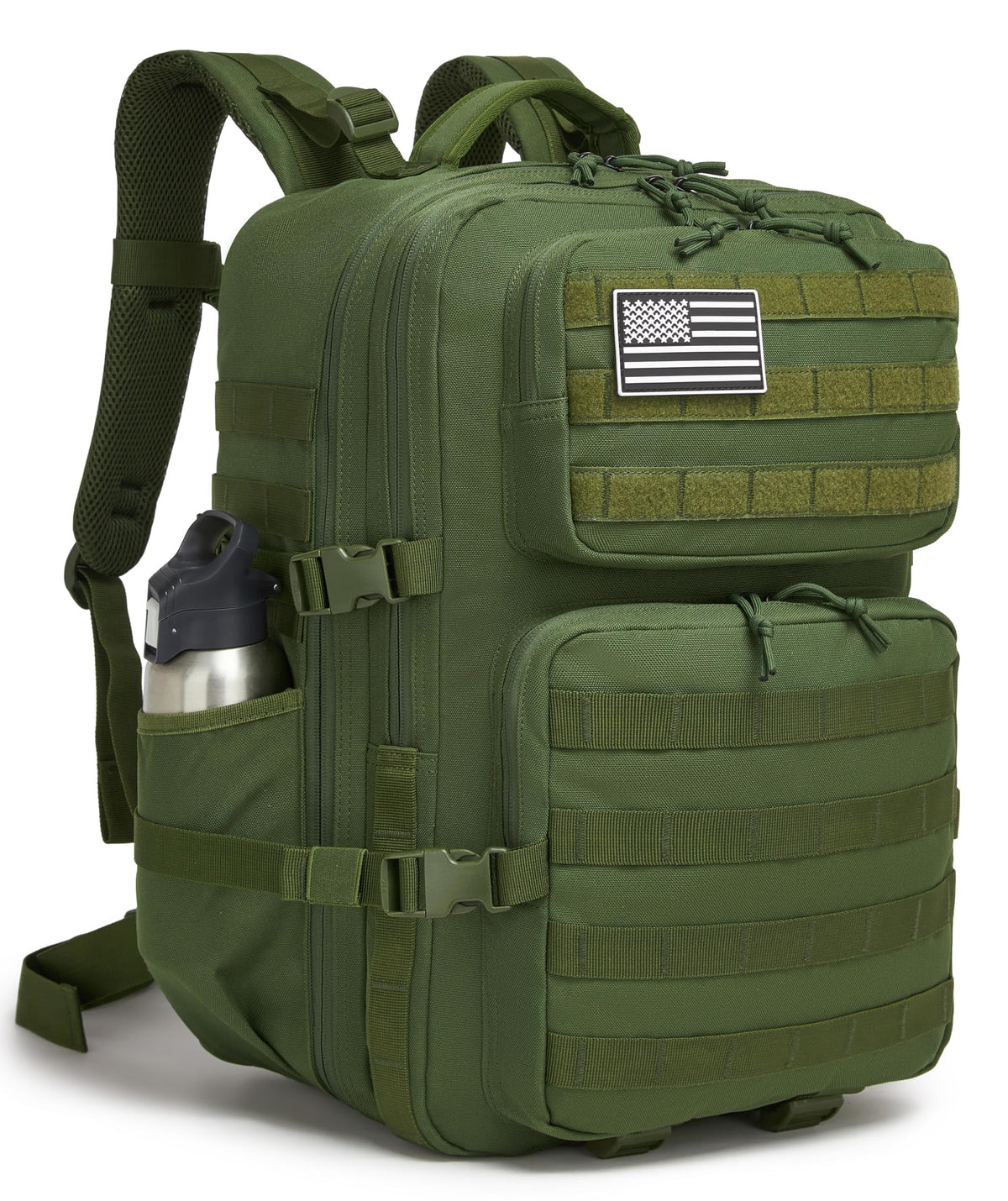 Wotony Military Tactical Backpack for Men Waterproof Daypack 3 Day Assault Pack Molle Bag with Water Bottle Holder