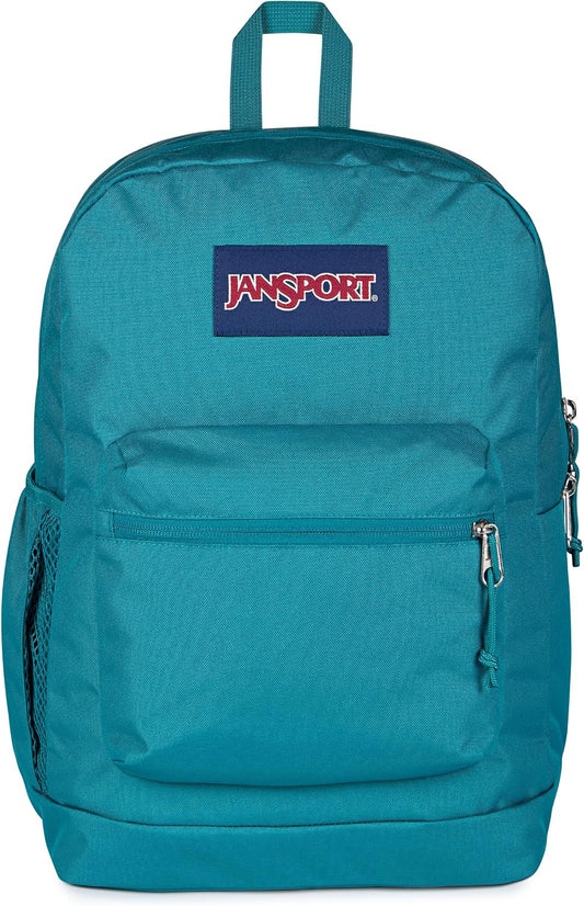 JanSport 26L Cross Town Plus Backpack, Emerald Pool