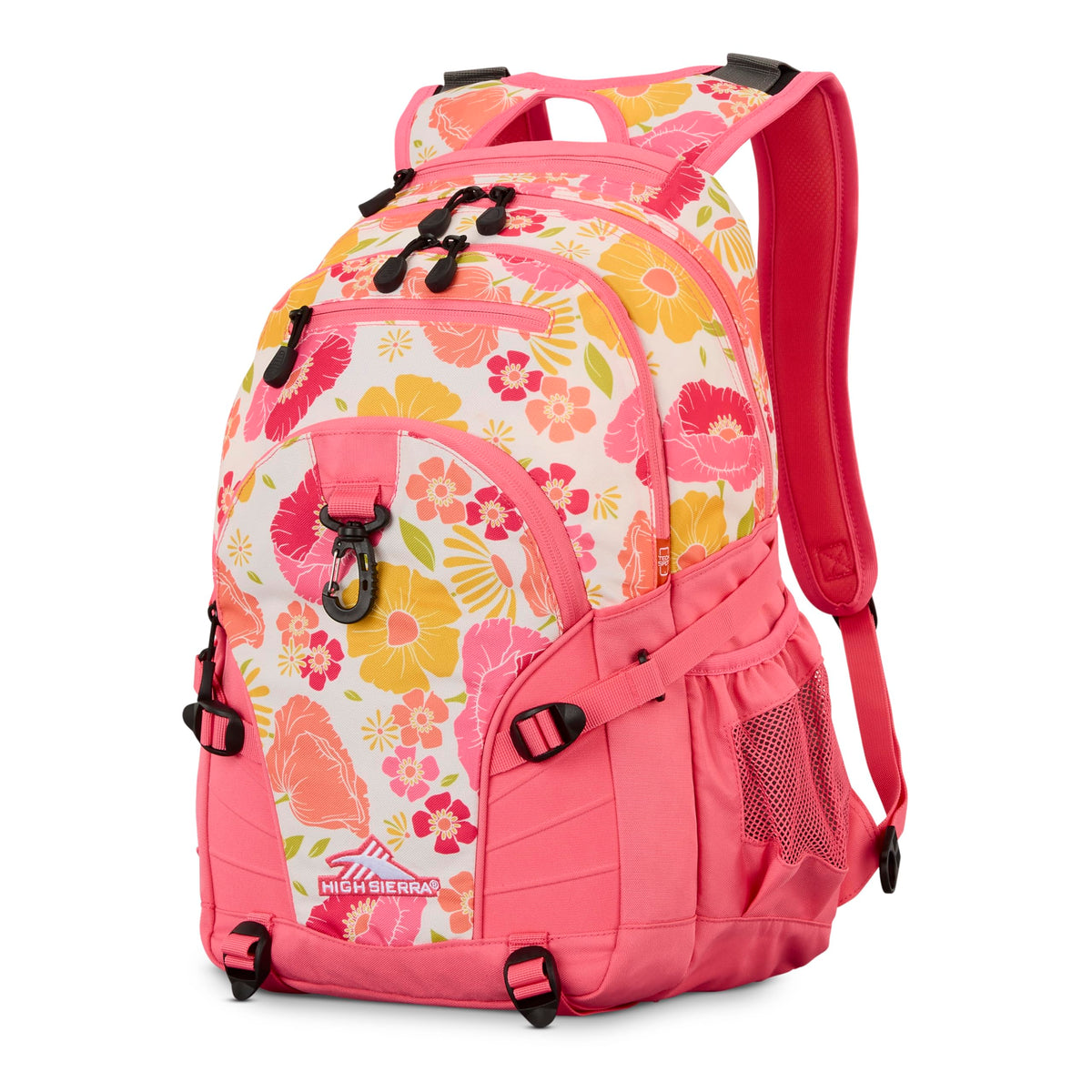 High Sierra Loop Backpack, Travel, or Work Bookbag with tablet sleeve, One Size, Graffiti/Black/Ash