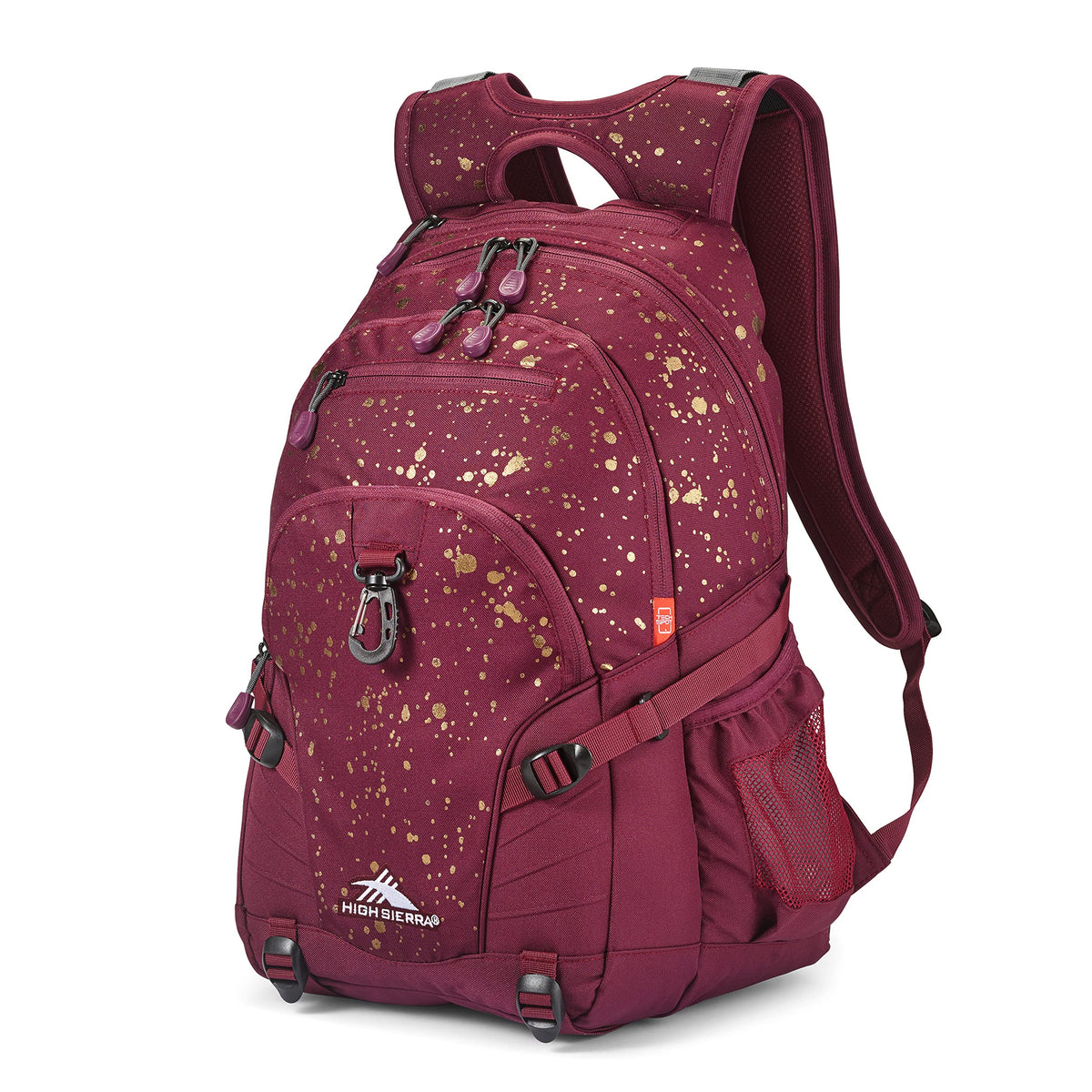High Sierra Loop Backpack, Travel, or Work Bookbag with tablet sleeve, One Size, Graffiti/Black/Ash