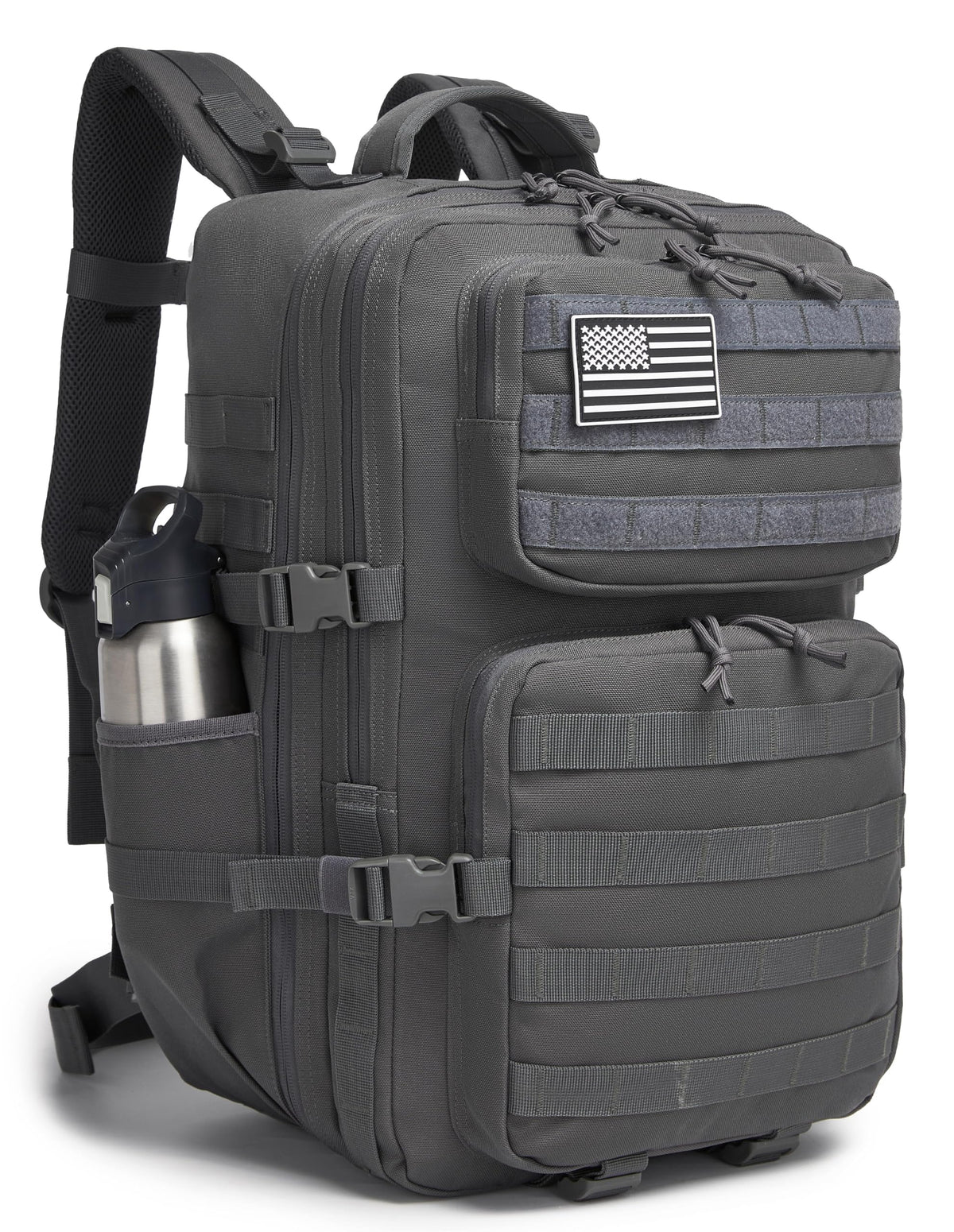 Wotony Military Tactical Backpack for Men Waterproof Daypack 3 Day Assault Pack Molle Bag with Water Bottle Holder