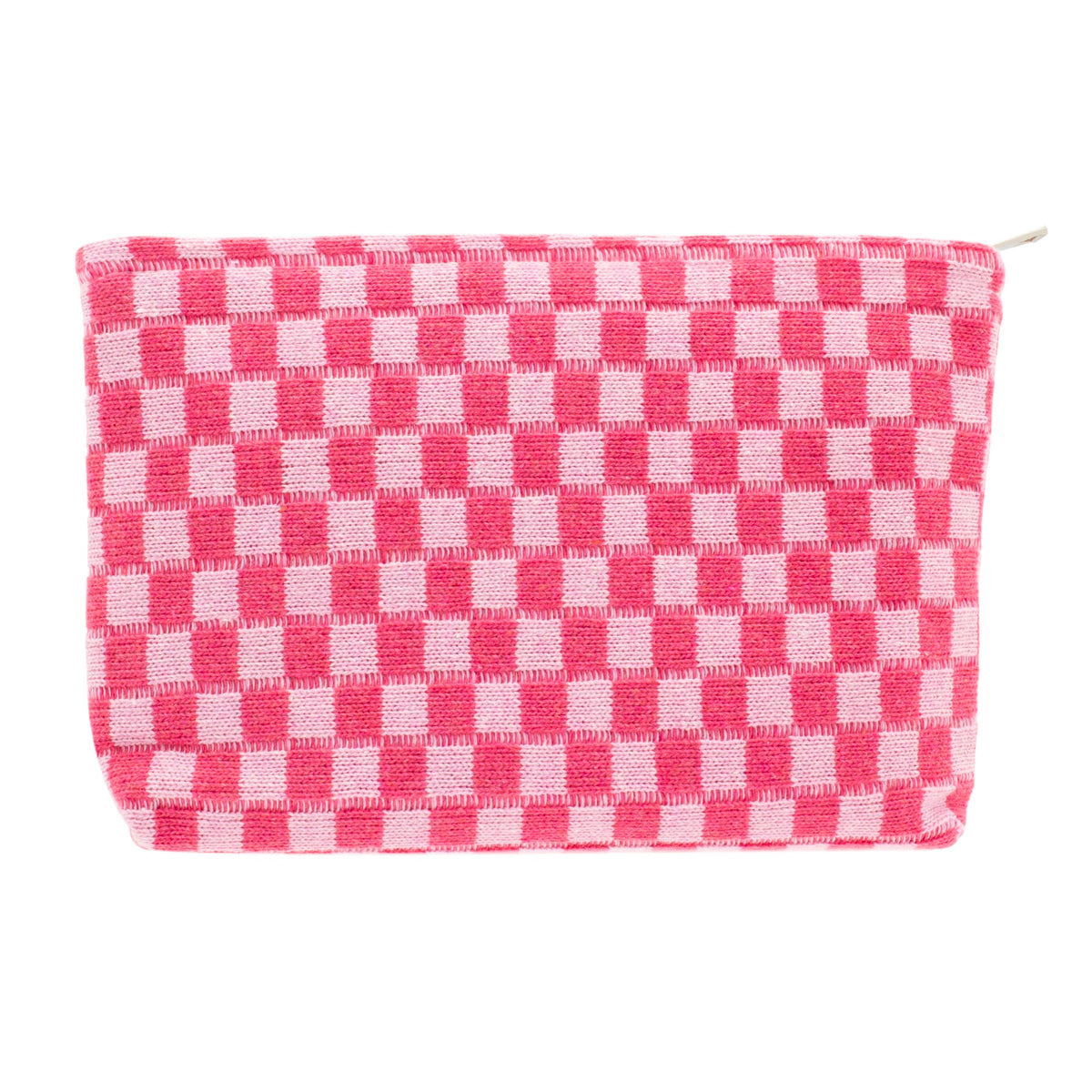 Checkered Makeup Bag for Purse, Small Travel Cosmetic Pouch,Blue,6 Pack