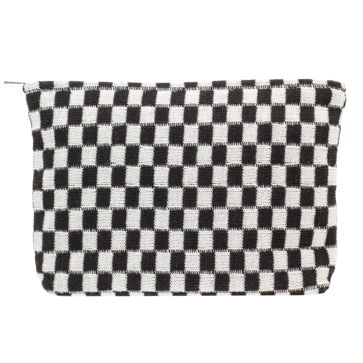 Checkered Makeup Bag for Purse, Small Travel Cosmetic Pouch,Blue,6 Pack