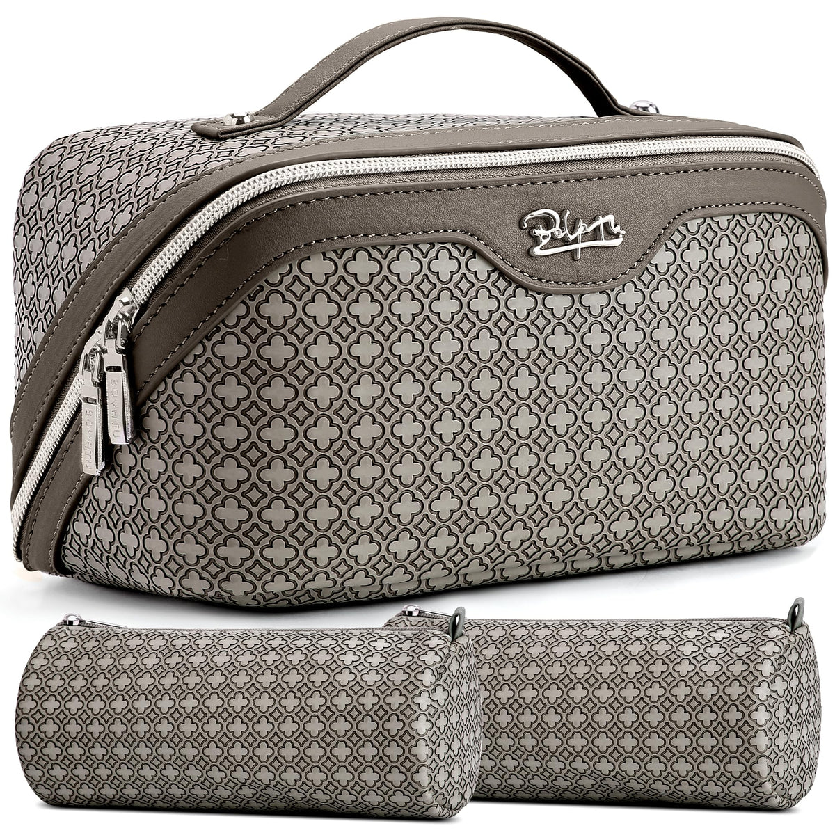 BOYATU Travel Makeup Bag Cosmetic Bags for Women: 3 Pcs Set Make up Bag