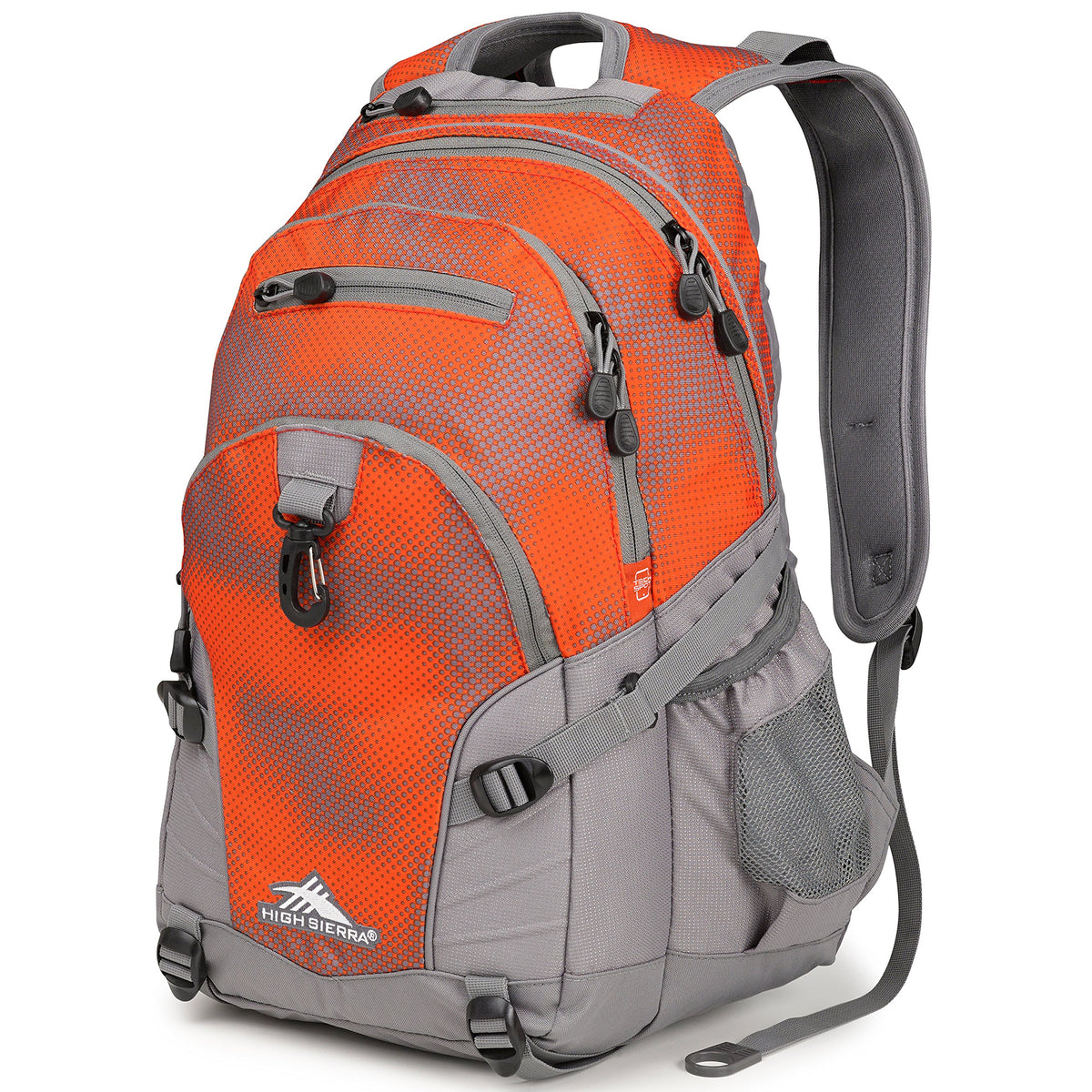 High Sierra Loop Backpack, Travel, or Work Bookbag with tablet sleeve, One Size, Graffiti/Black/Ash