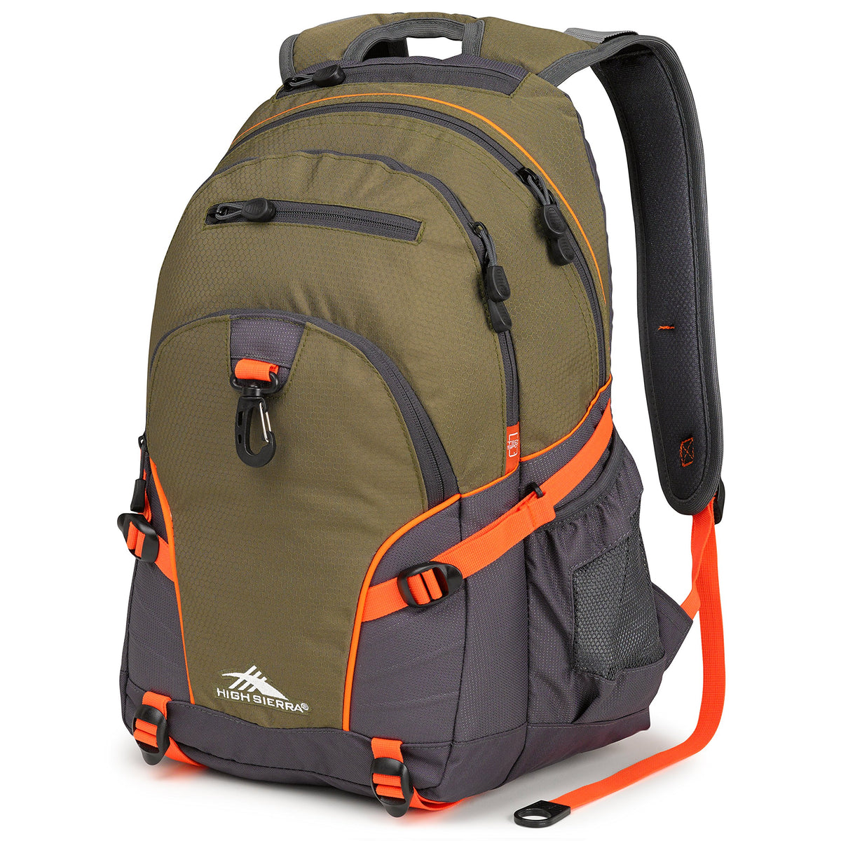 High Sierra Loop Backpack, Travel, or Work Bookbag with tablet sleeve, One Size, Graffiti/Black/Ash